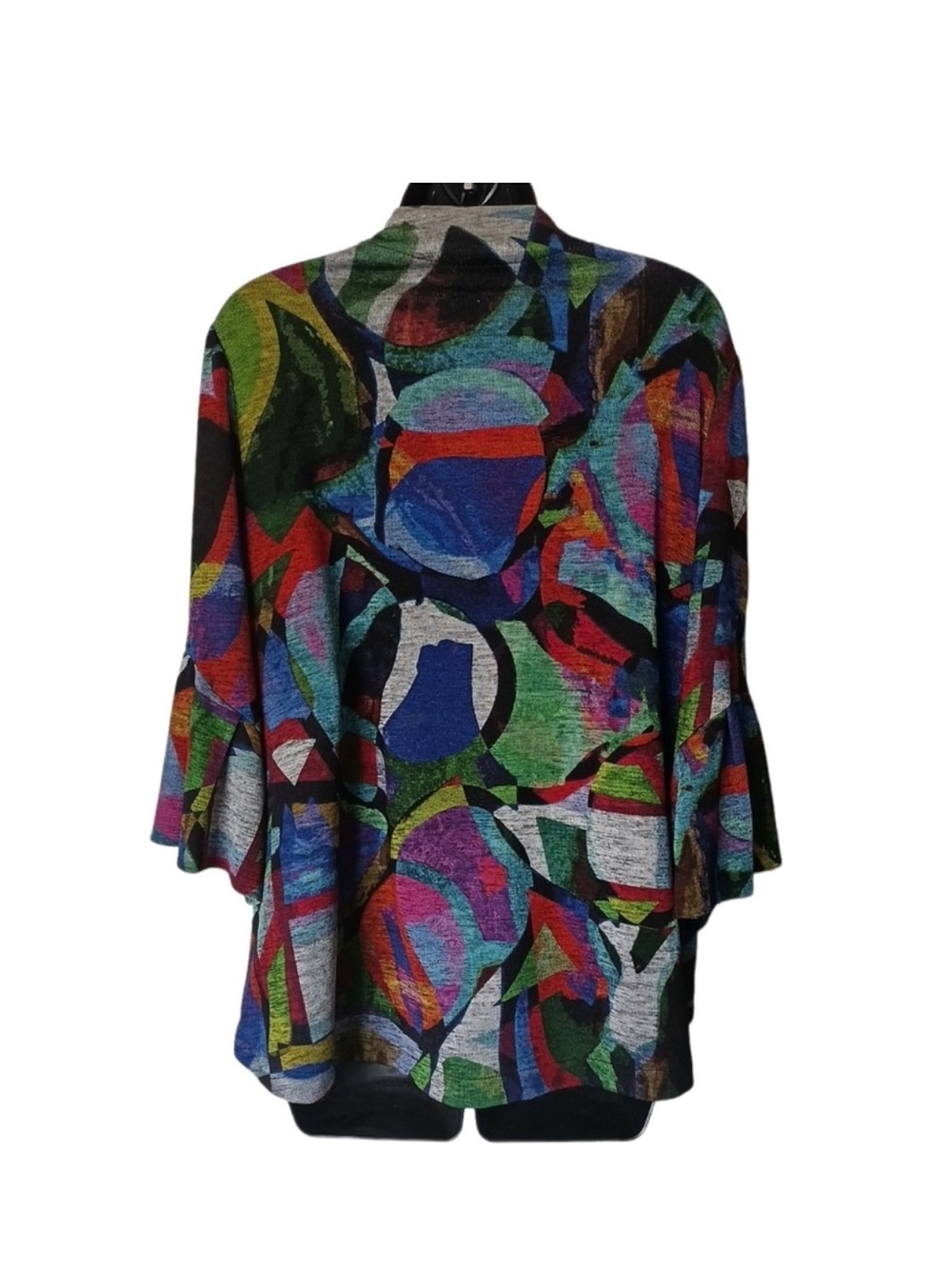 Joseph Ribkoff Colorful Abstract Trapeze Jacket - Size 10 - Picture 2 of 5